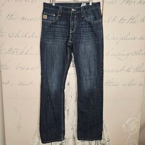 Cinch Carter 2.4 Bootcut Jeans Gold Label 33x36 Blue Cowboy Rodeo Workwear